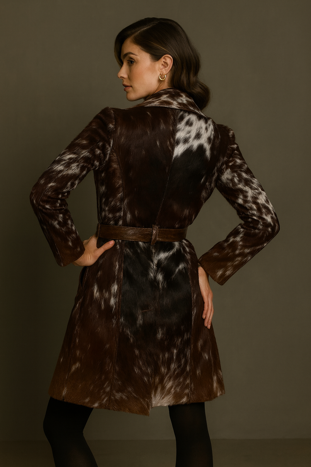 Handmade Cowhide Trench Coat – Women
