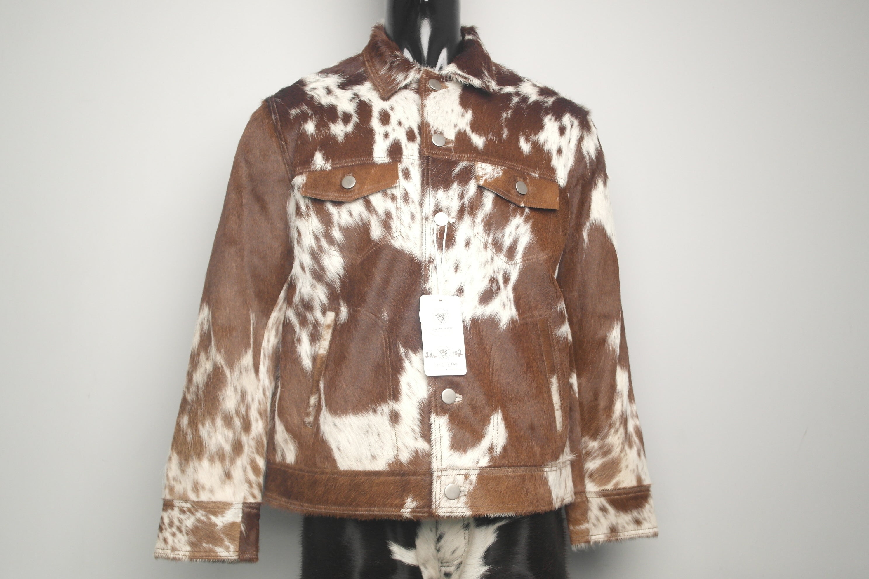Cowhide Trucker Jacket - Women Leather Outerwear
