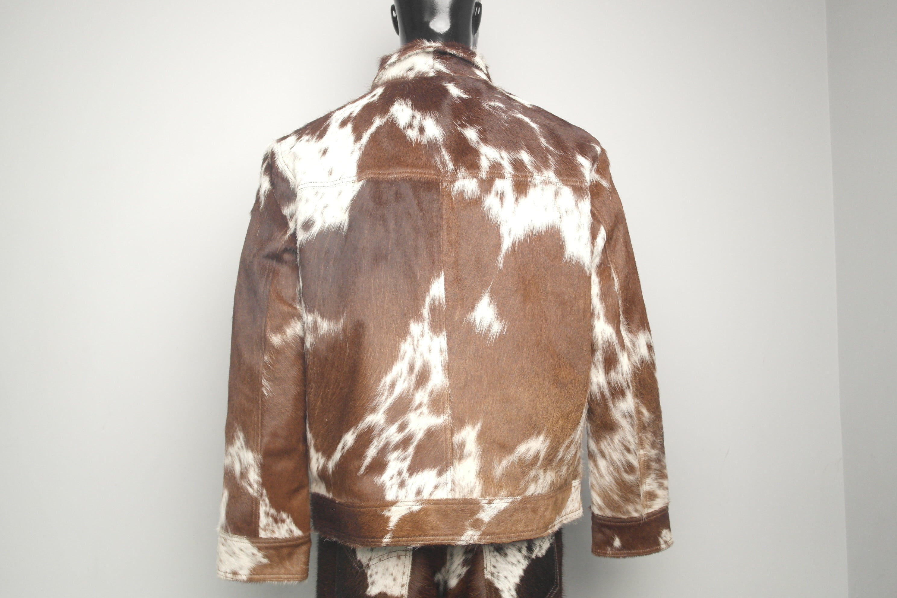Cowhide Trucker Jacket - Women Leather Outerwear