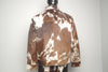 Cowhide Trucker Jacket - Women Leather Outerwear
