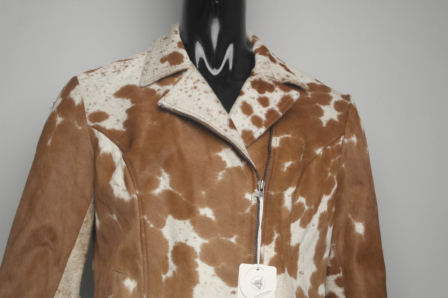 Vintage Cowhide Jacket - Rustic Hair on Hide Leather, Western Wear