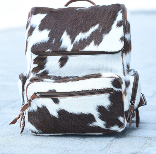 Cowhide Diaper Backpack: Luxury for Everyday Use" BP 1001