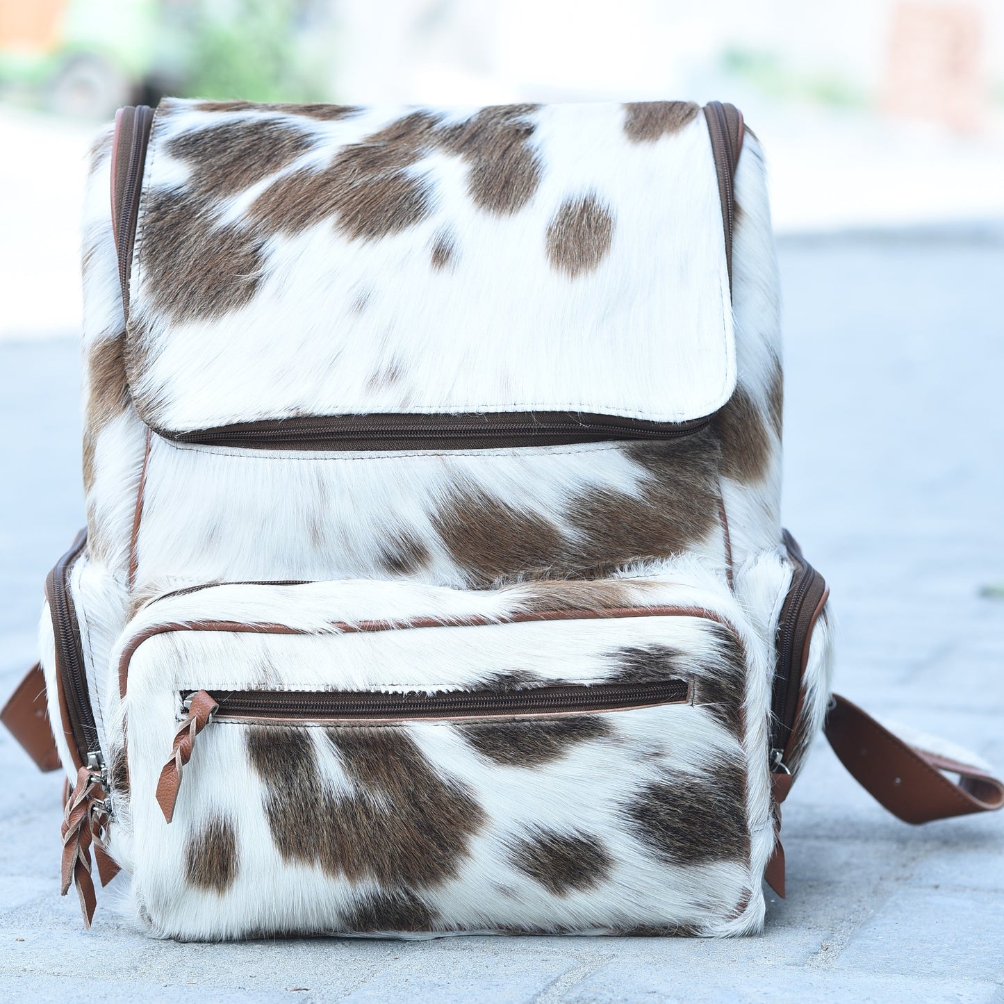 Cowhide Diaper Backpack: Luxury for Everyday Use" BP 1002