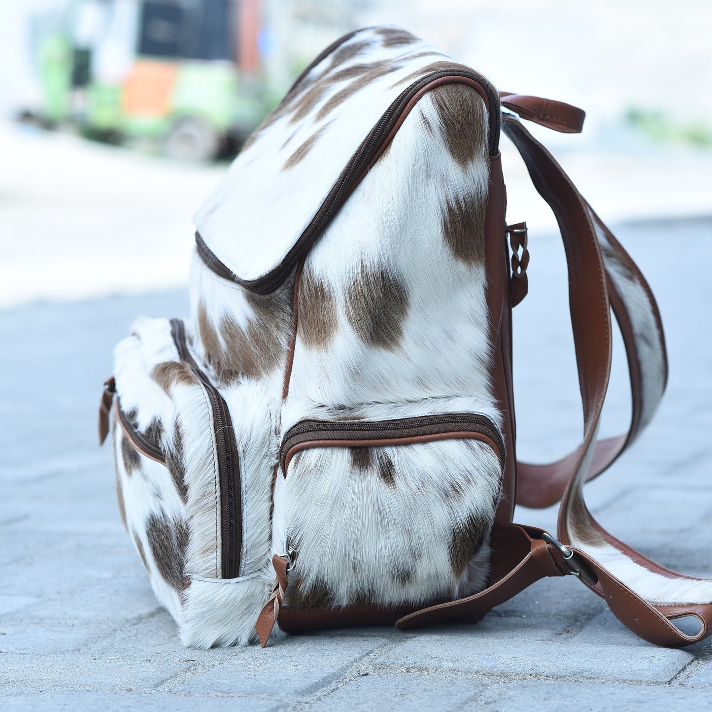 Cowhide Diaper Backpack: Luxury for Everyday Use" BP 1002