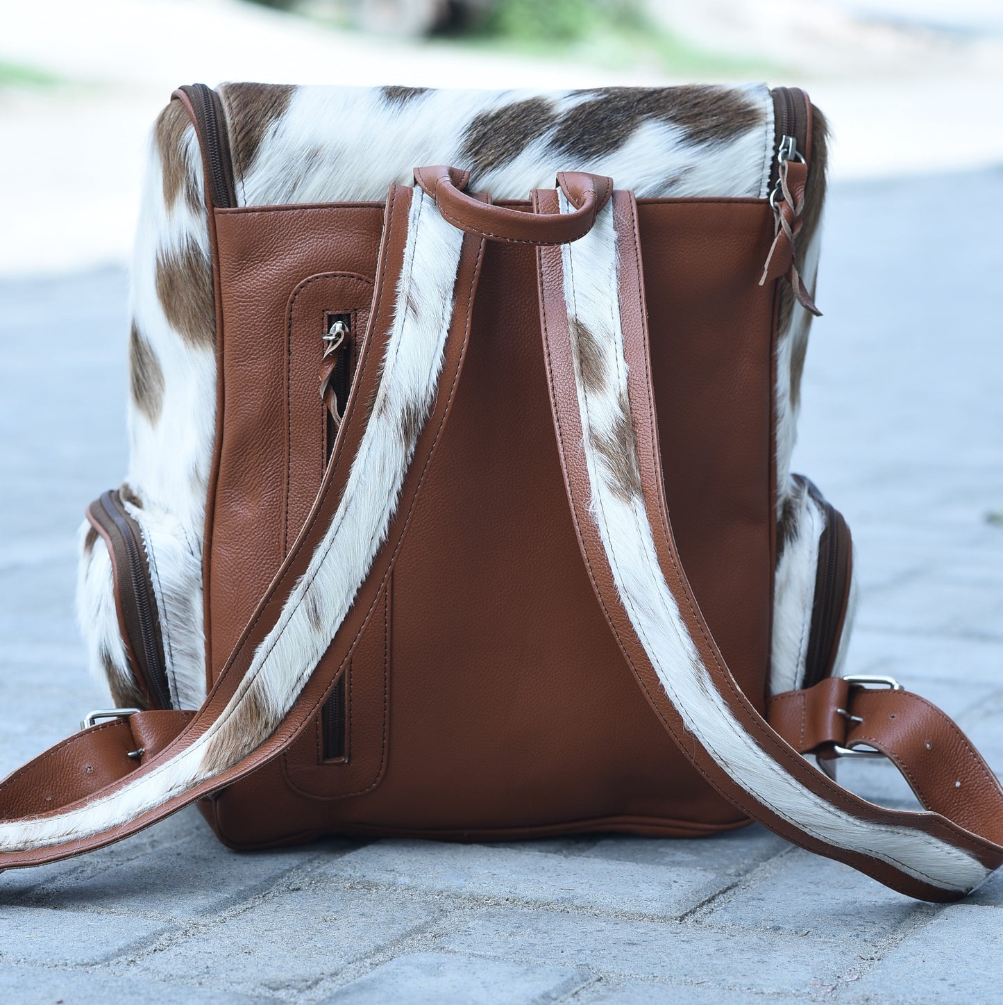 Cowhide Diaper Backpack: Luxury for Everyday Use" BP 1002