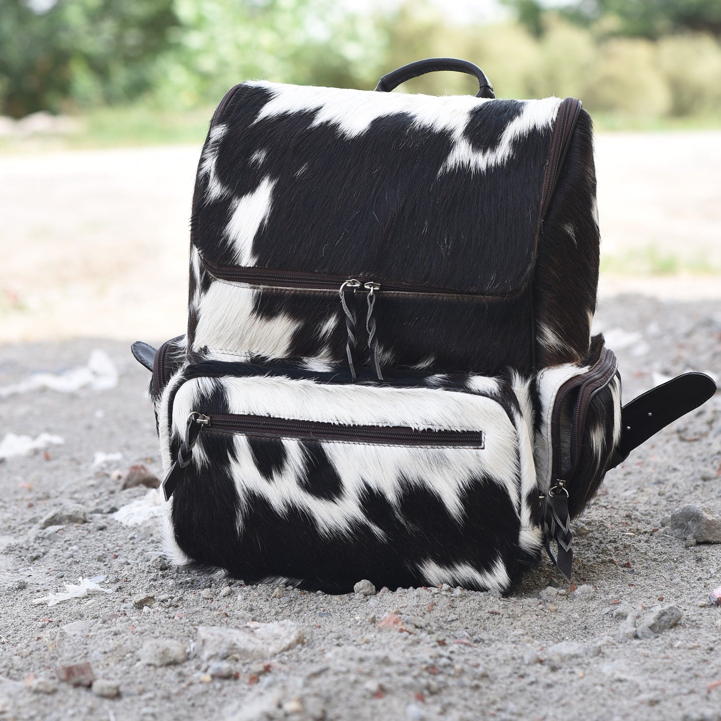 Cowhide Diaper Backpack: Luxury for Everyday Use" BP 1009