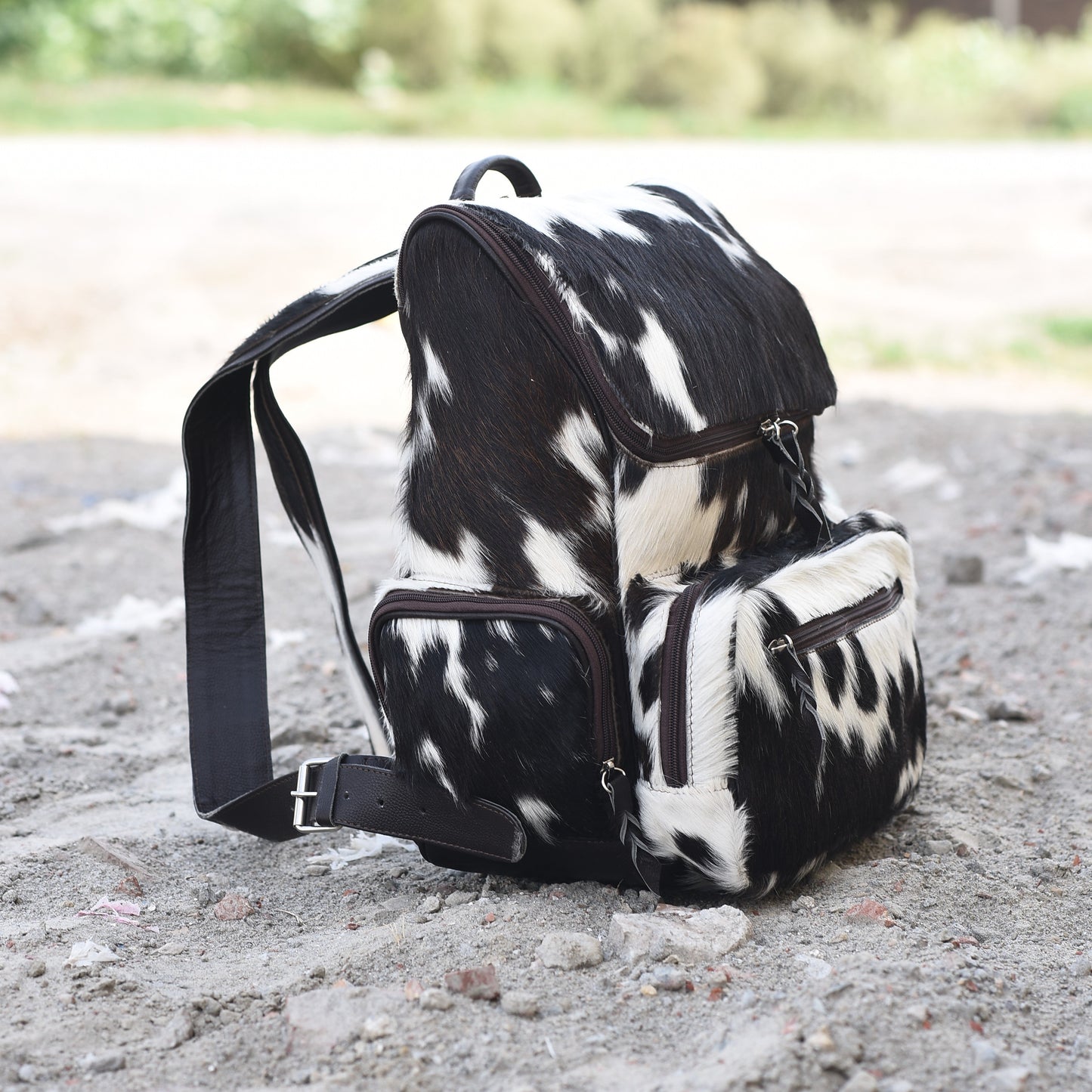 Cowhide Diaper Backpack: Luxury for Everyday Use" BP 1009