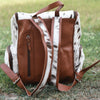 Large Cowhide Diaper Backpack: Luxury for Everyday Use