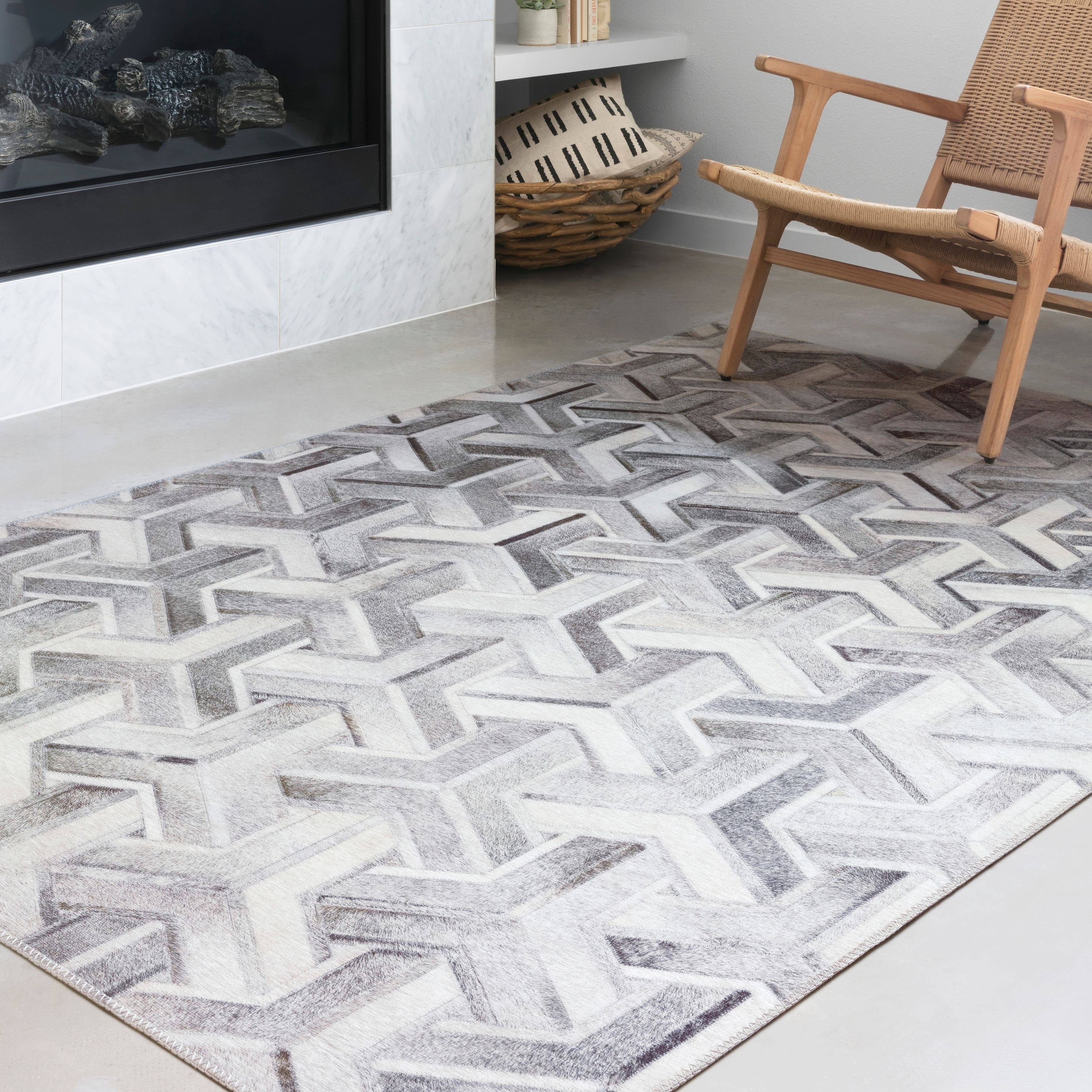 Cowhide Hair On Patchwork Rugs