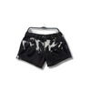 Cowhide shorts- patch pattern- women-black