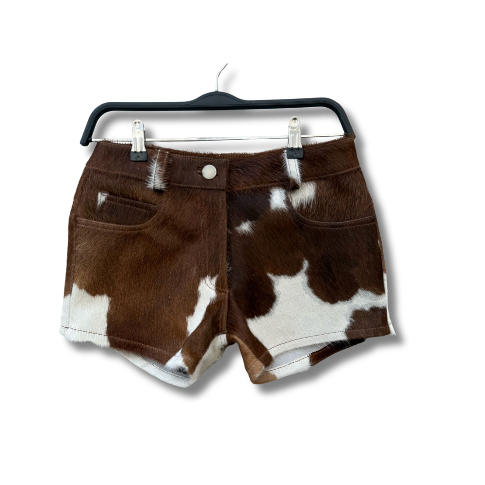 Women's Cowhide Shorts – Natural Pattern