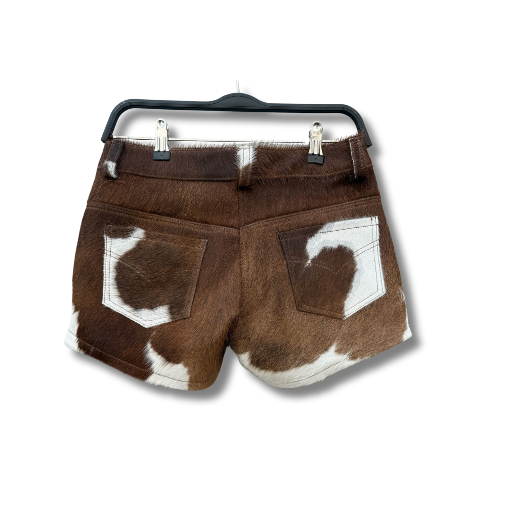 Women's Cowhide Shorts – Natural Pattern