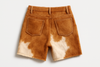 Handcrafted Long Cowhide Shorts – Unique Pattern
