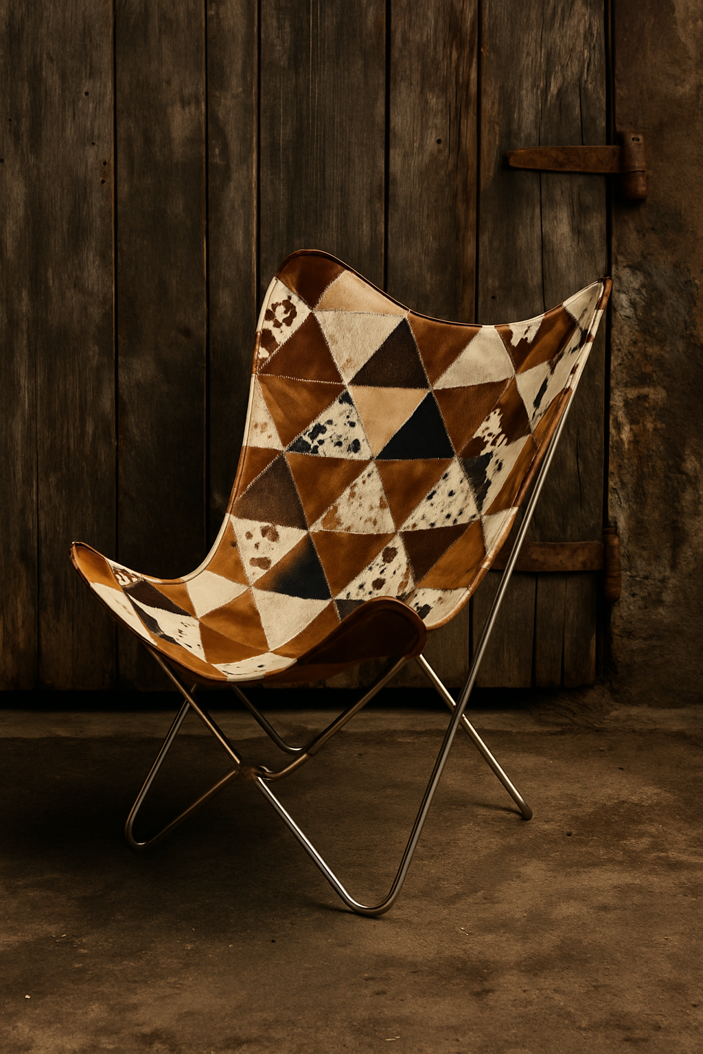 Cowhide Butterfly Chair