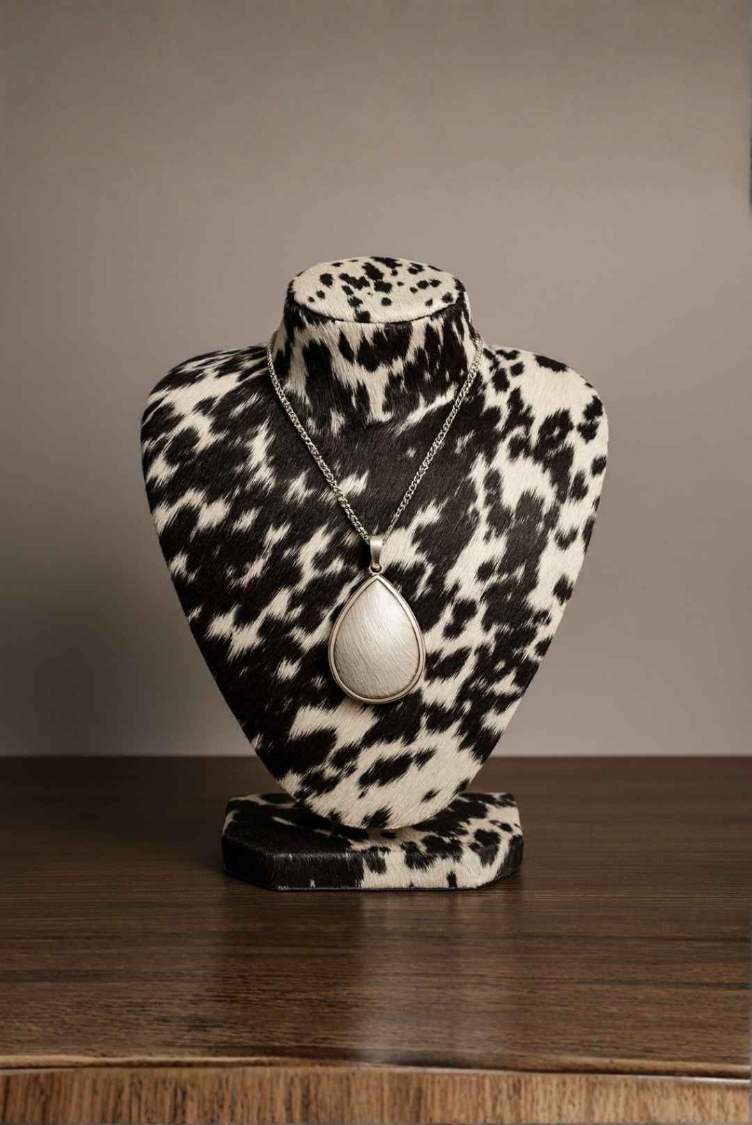 Cowhide Jewelry Display