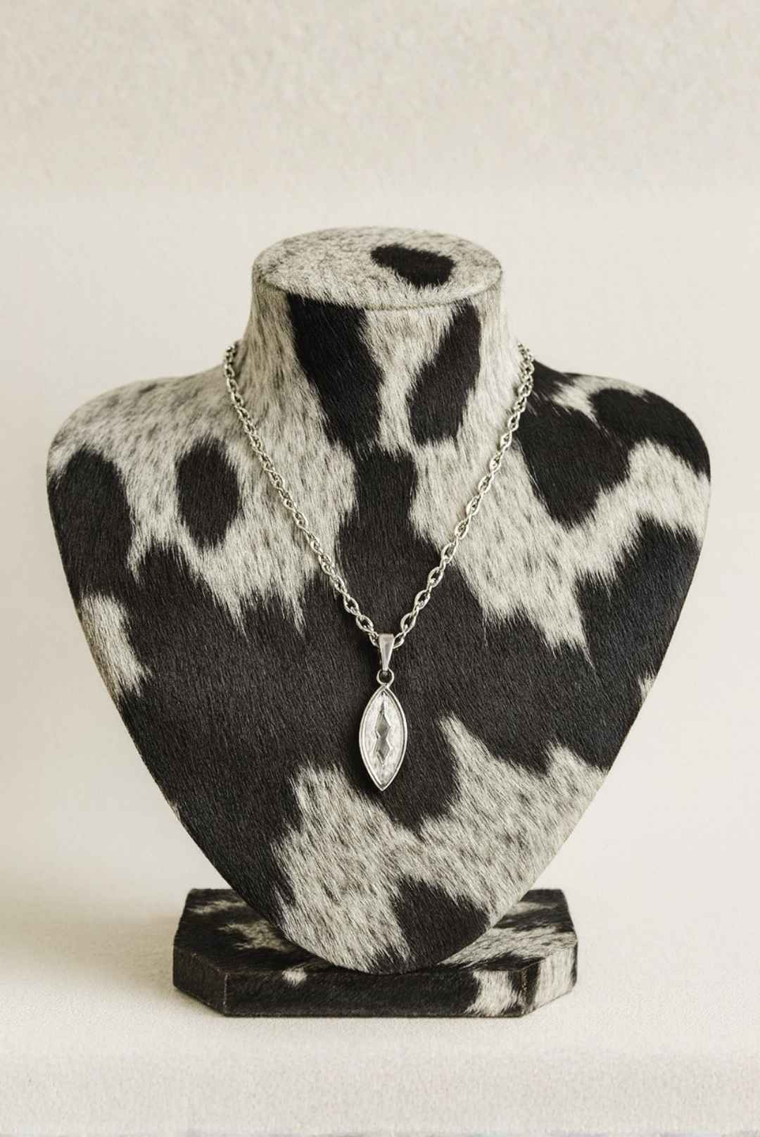 Cowhide Jewelry Display