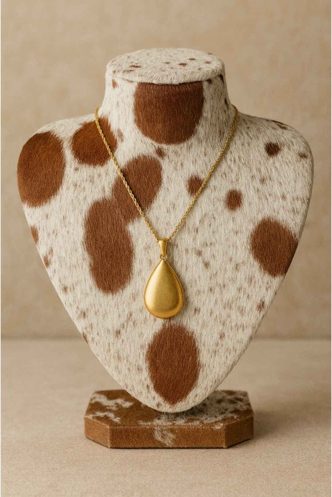 Cowhide Jewelry Display