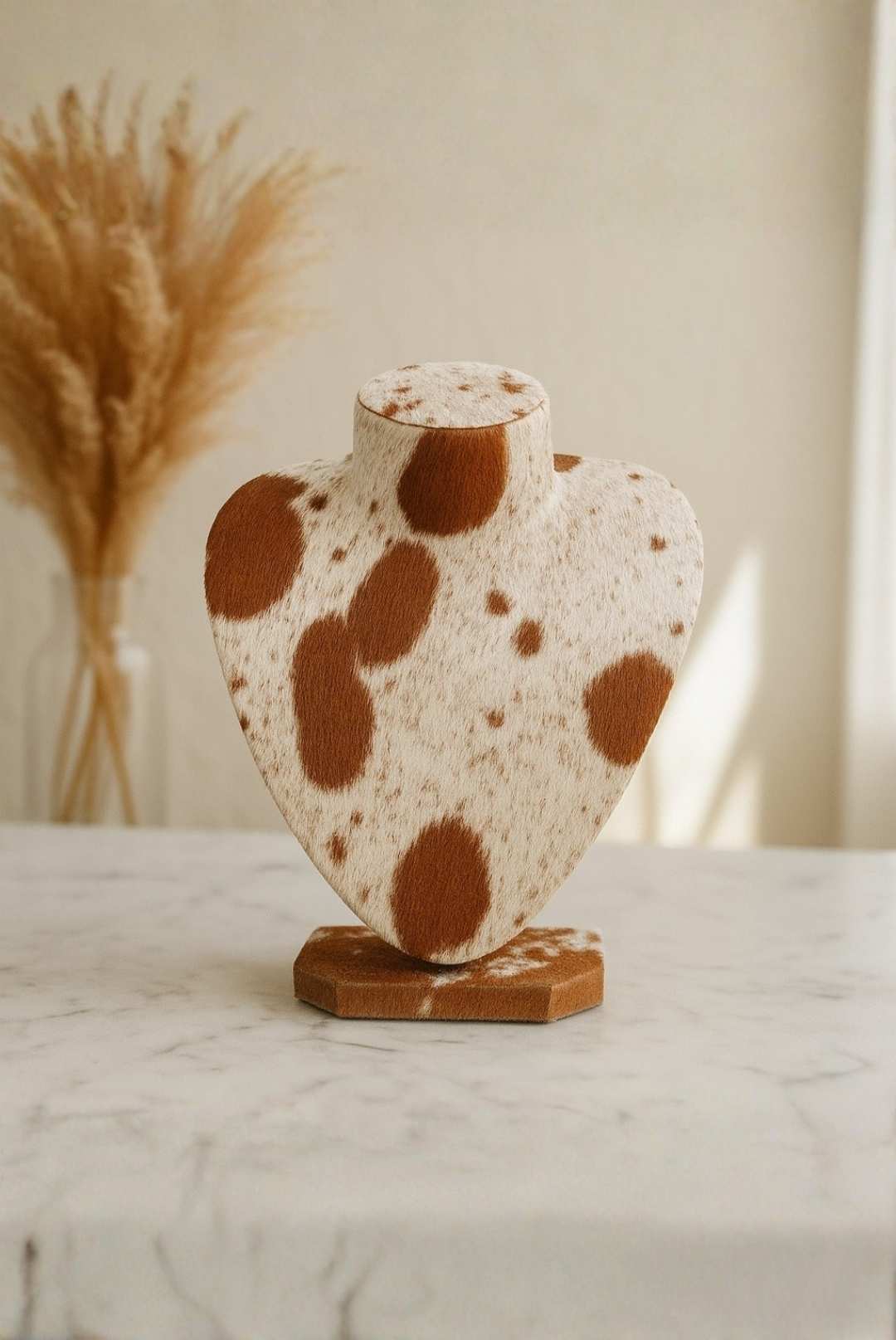 Cowhide Jewelry Display