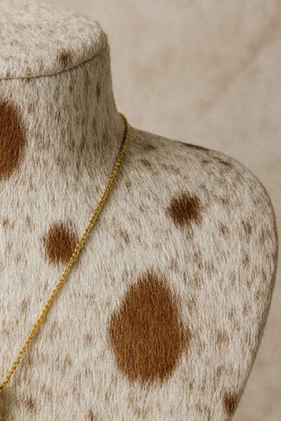 Cowhide Jewelry Display