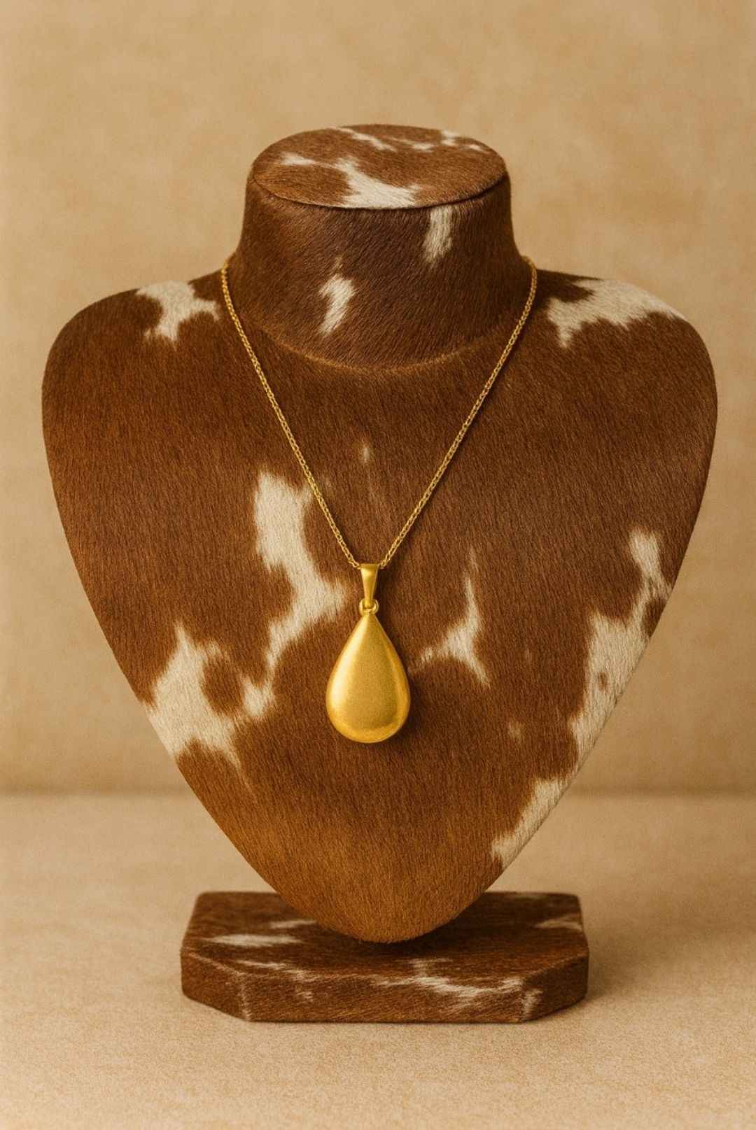 Cowhide Jewelry Stand