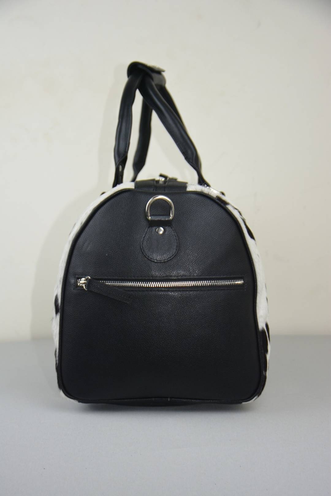 Cowhide leather duffle bag