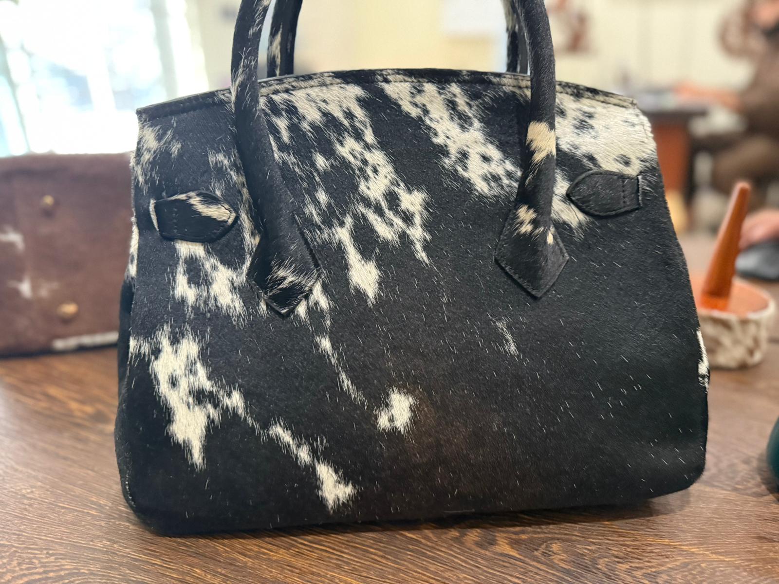 Cowhide Leather Handbag