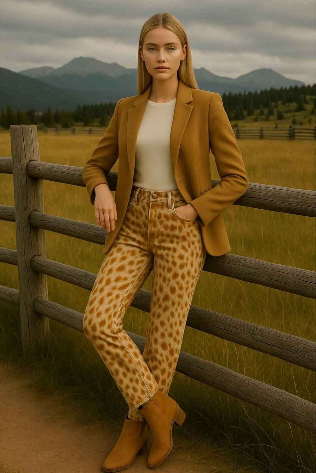 Cowhide Leather Pants