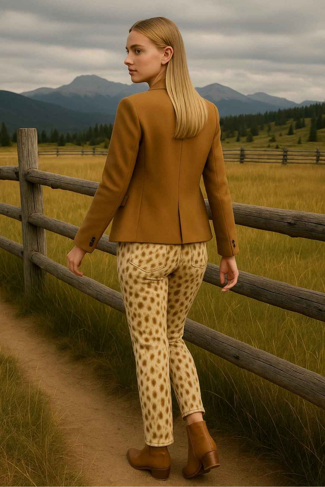 Cowhide Leather Pants