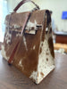 Cowhide Leather Top-Handle Bag