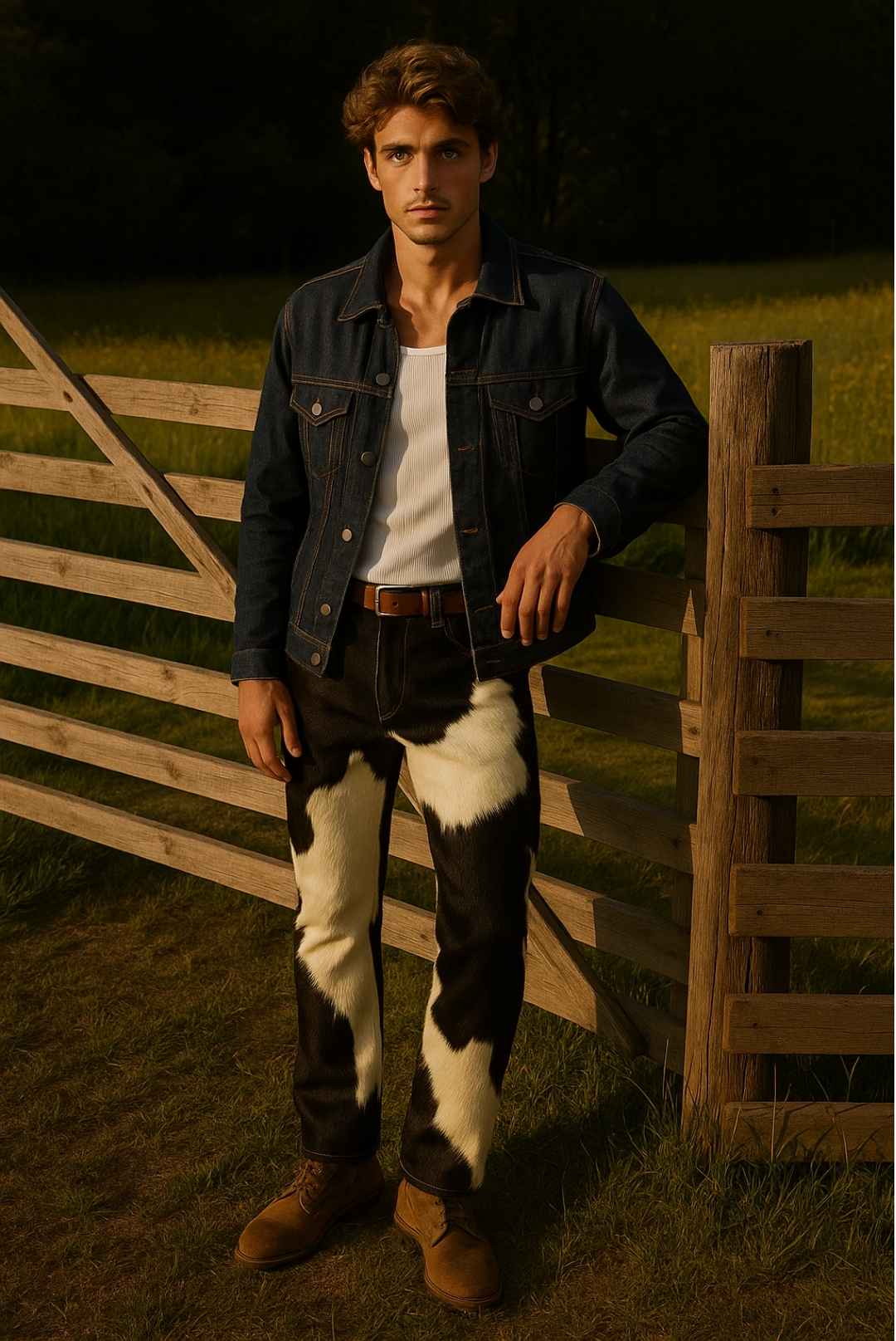 Cowhide Pants for Men