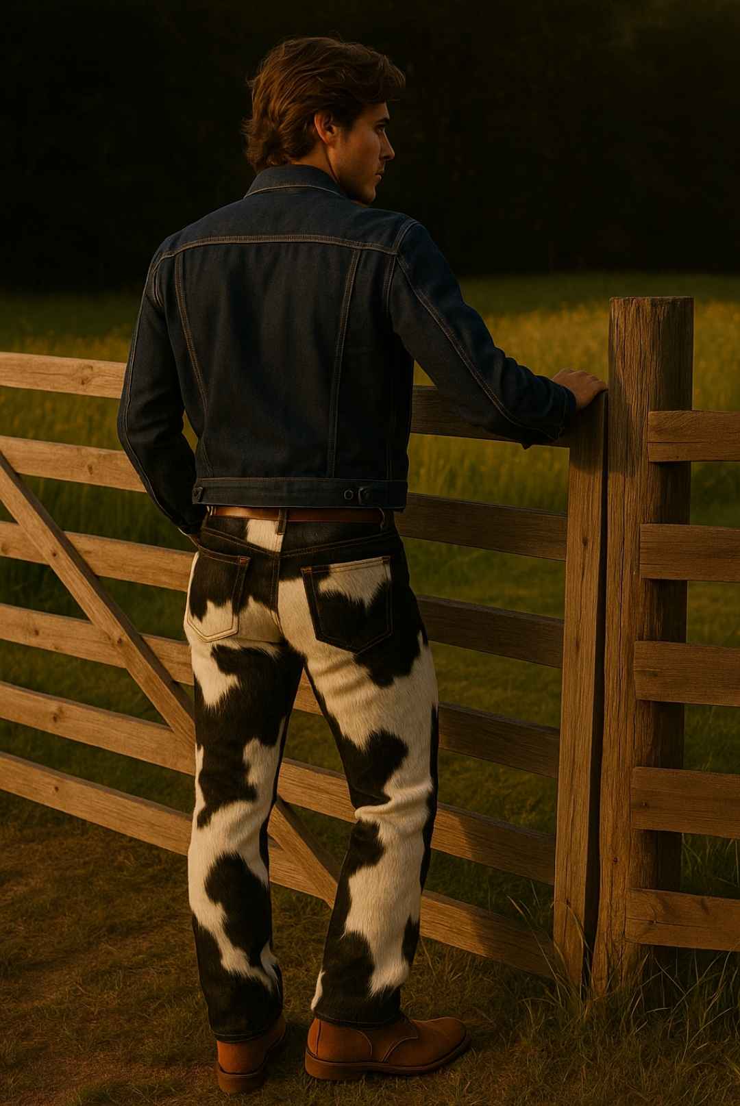 Cowhide Pants for Men