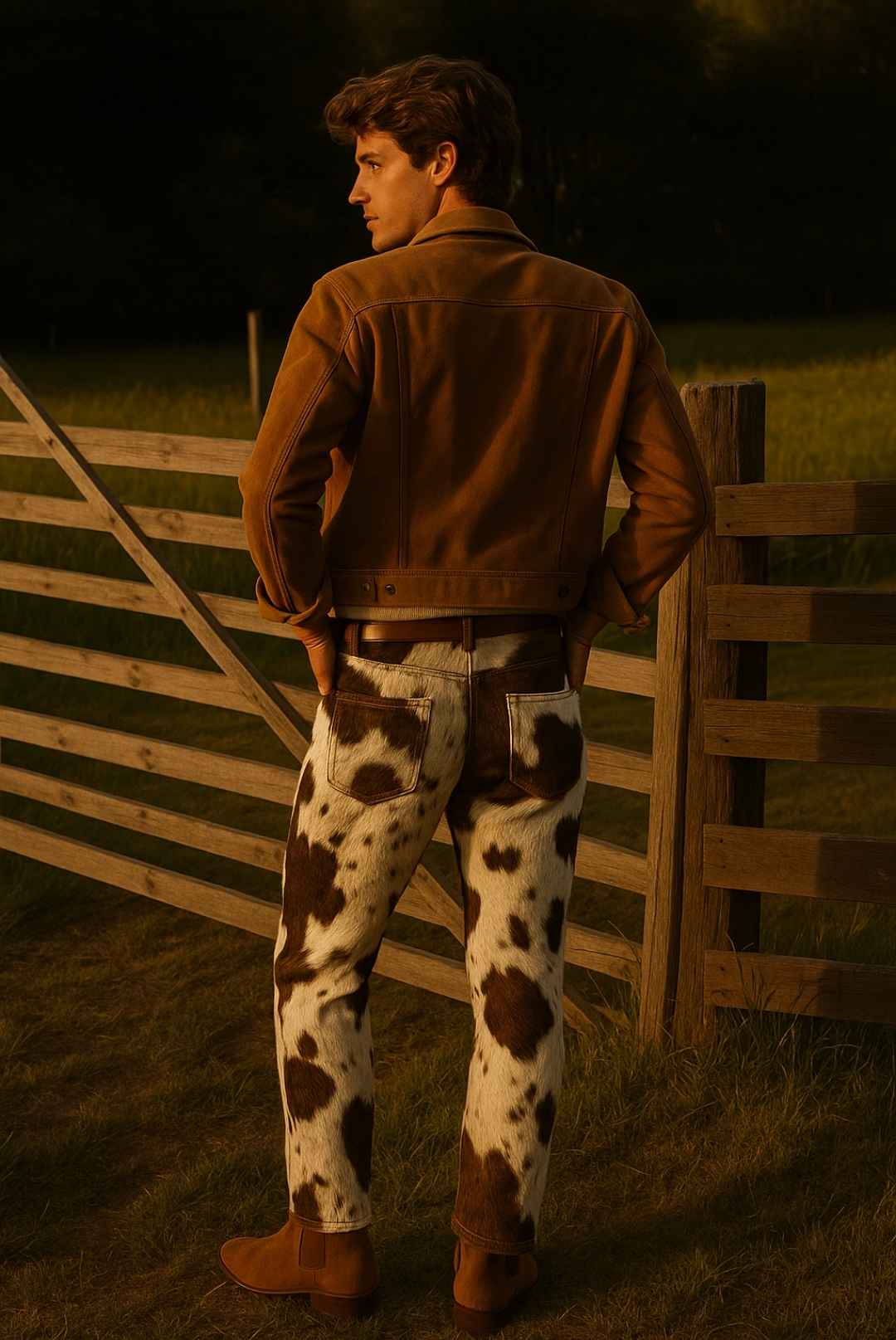 Cowhide Pants for Men