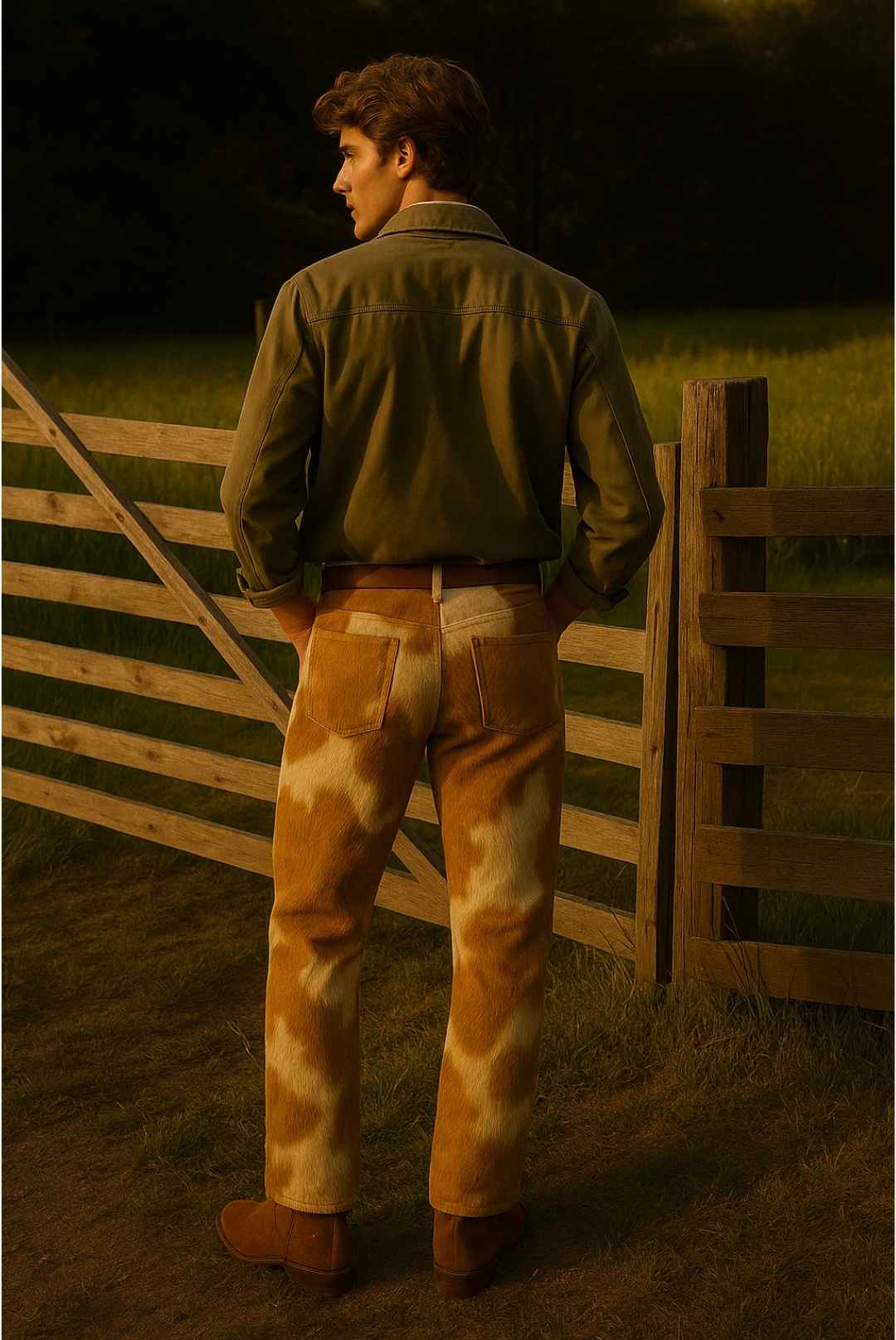 Cowhide Pants for Men