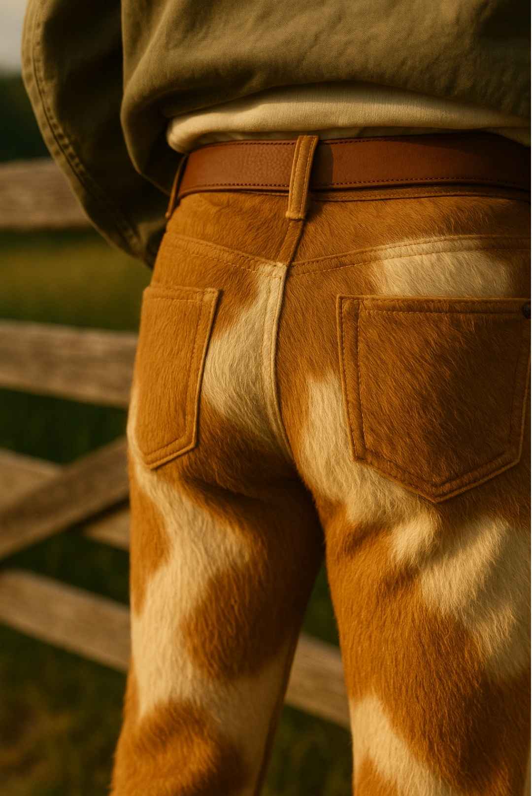 Cowhide Pants for Men