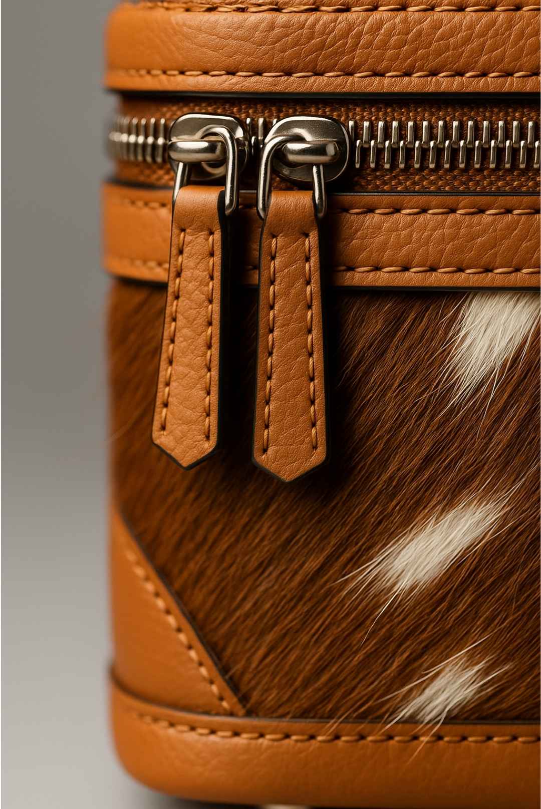 Heritage Cowhide Jewelry Box – Handcrafted Leather Organizer