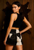 Hair-on-hide Cowhide Shorts