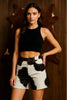 Hair-on-hide Cowhide Shorts