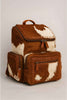 Hair-On Cowhide Backpack - Whipstitch Pattern