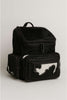 Hair-On Cowhide Backpack - Whipstitch Pattern