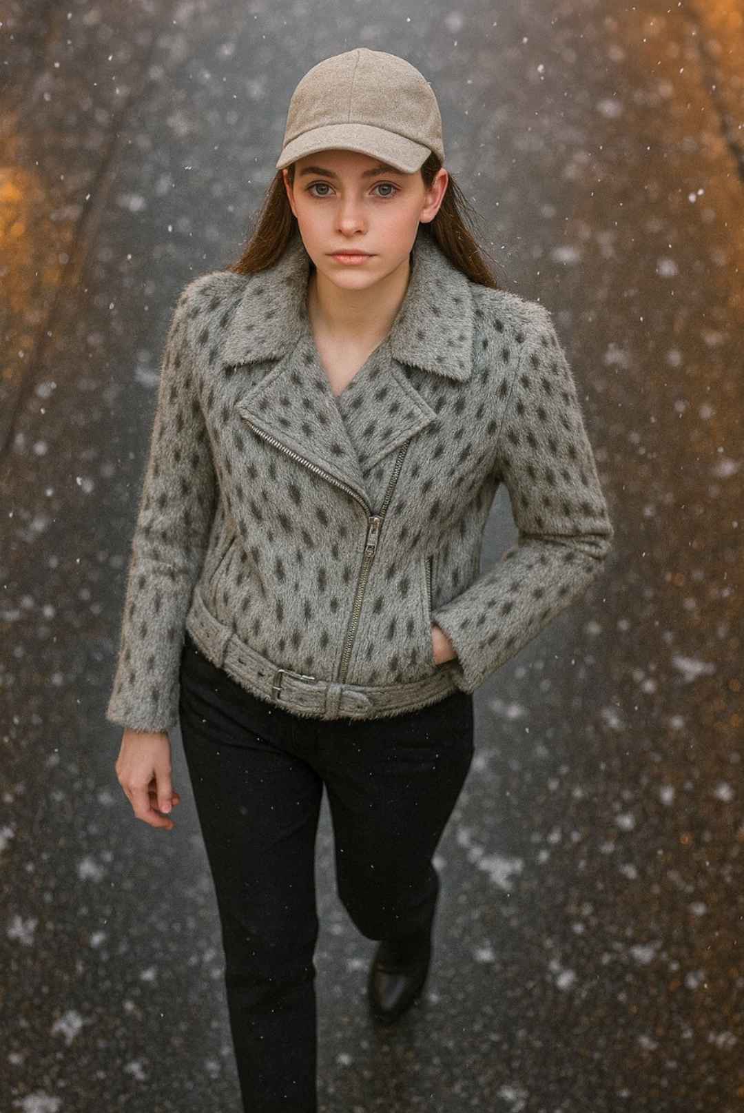 Hair on Hide Leather Jacket