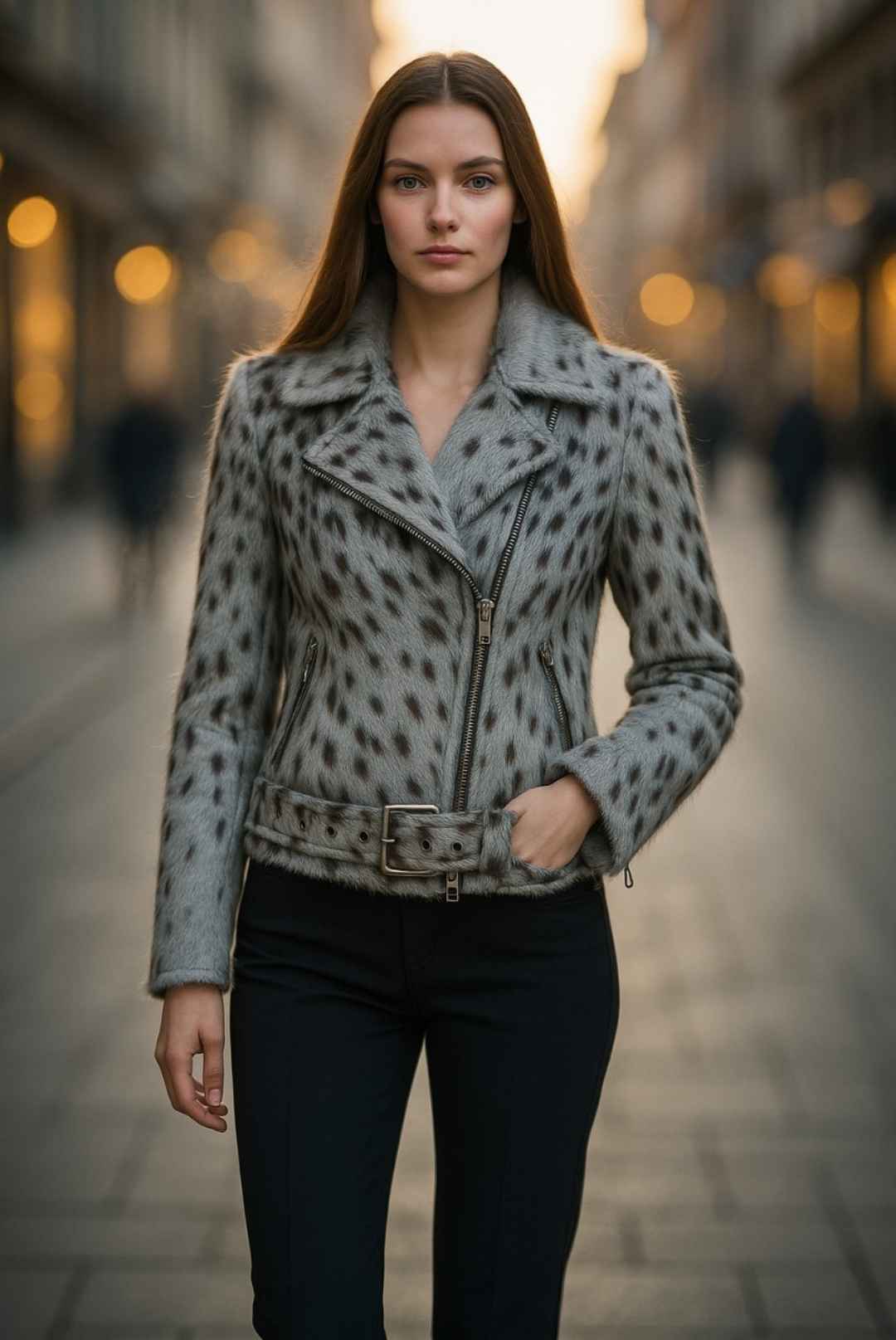 Hair on Hide Leather Jacket