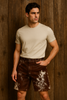 Hair on Hide Shorts MenBrown