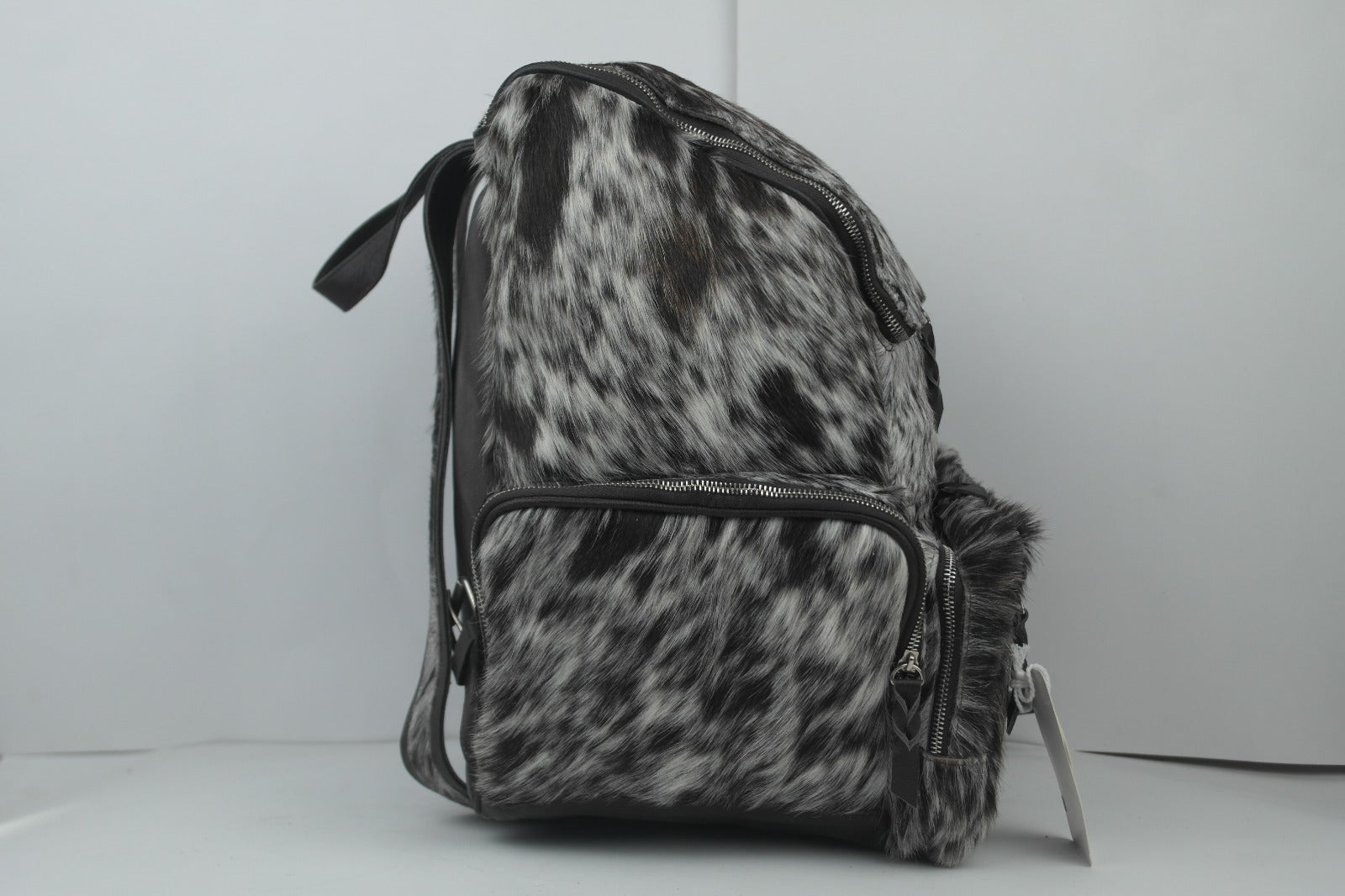 Cowhide Backpack: Made with Natural Hair-On Leather