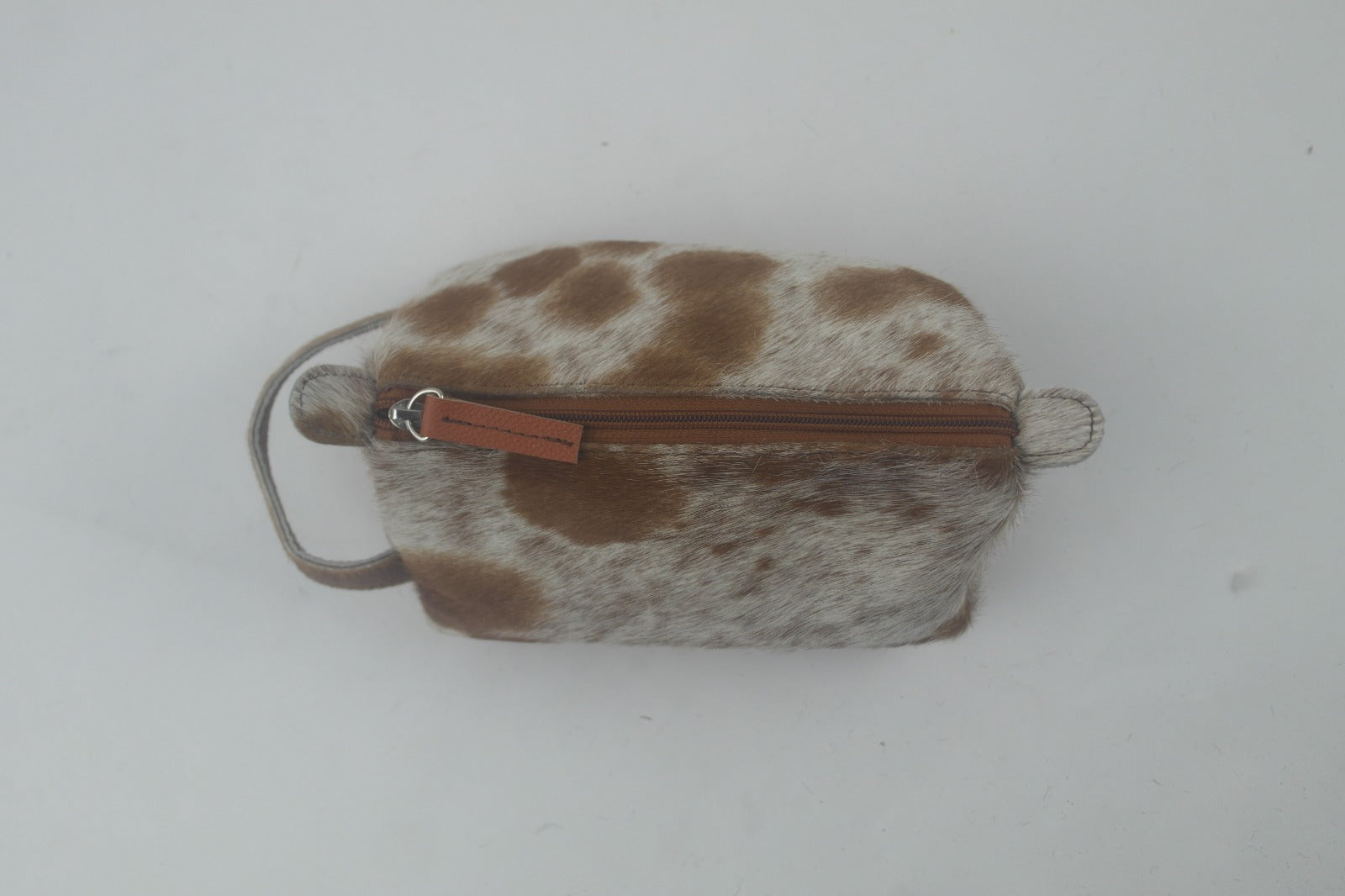 Cowhide Makeup Bag