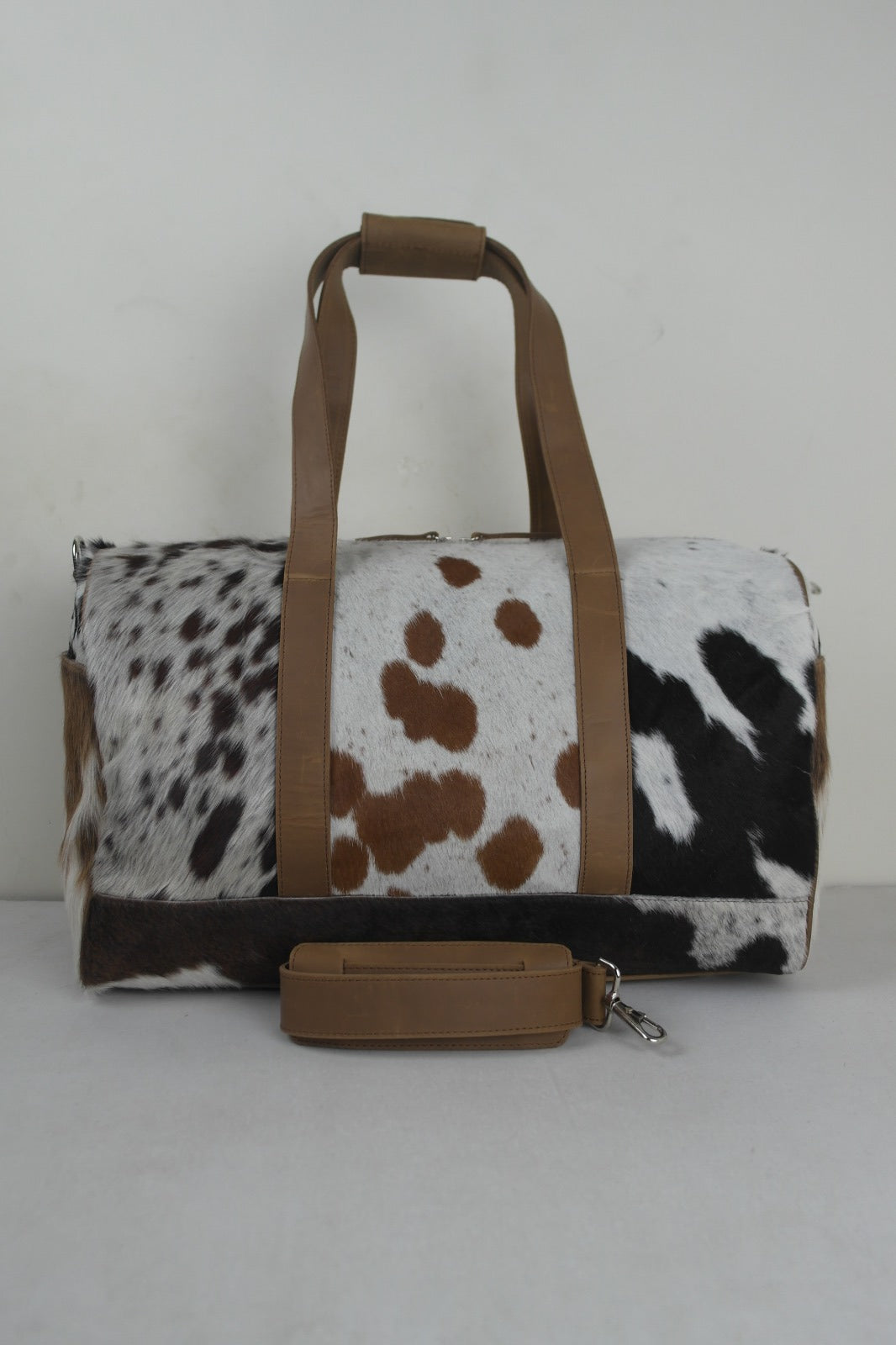 Hair on Cowhide Duffel Bag