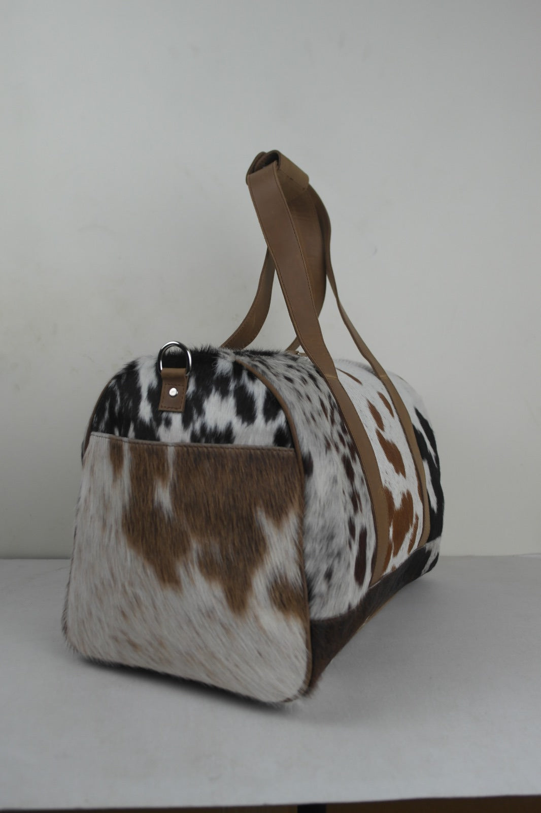 Hair on Cowhide Duffel Bag