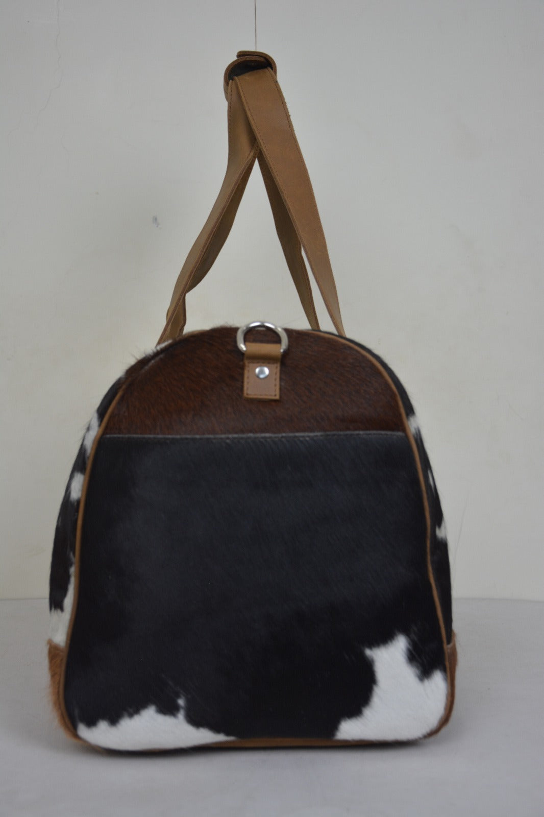 Hair-On Cowhide Leather Duffle Bag