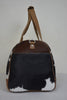 Hair-On Cowhide Leather Duffle Bag
