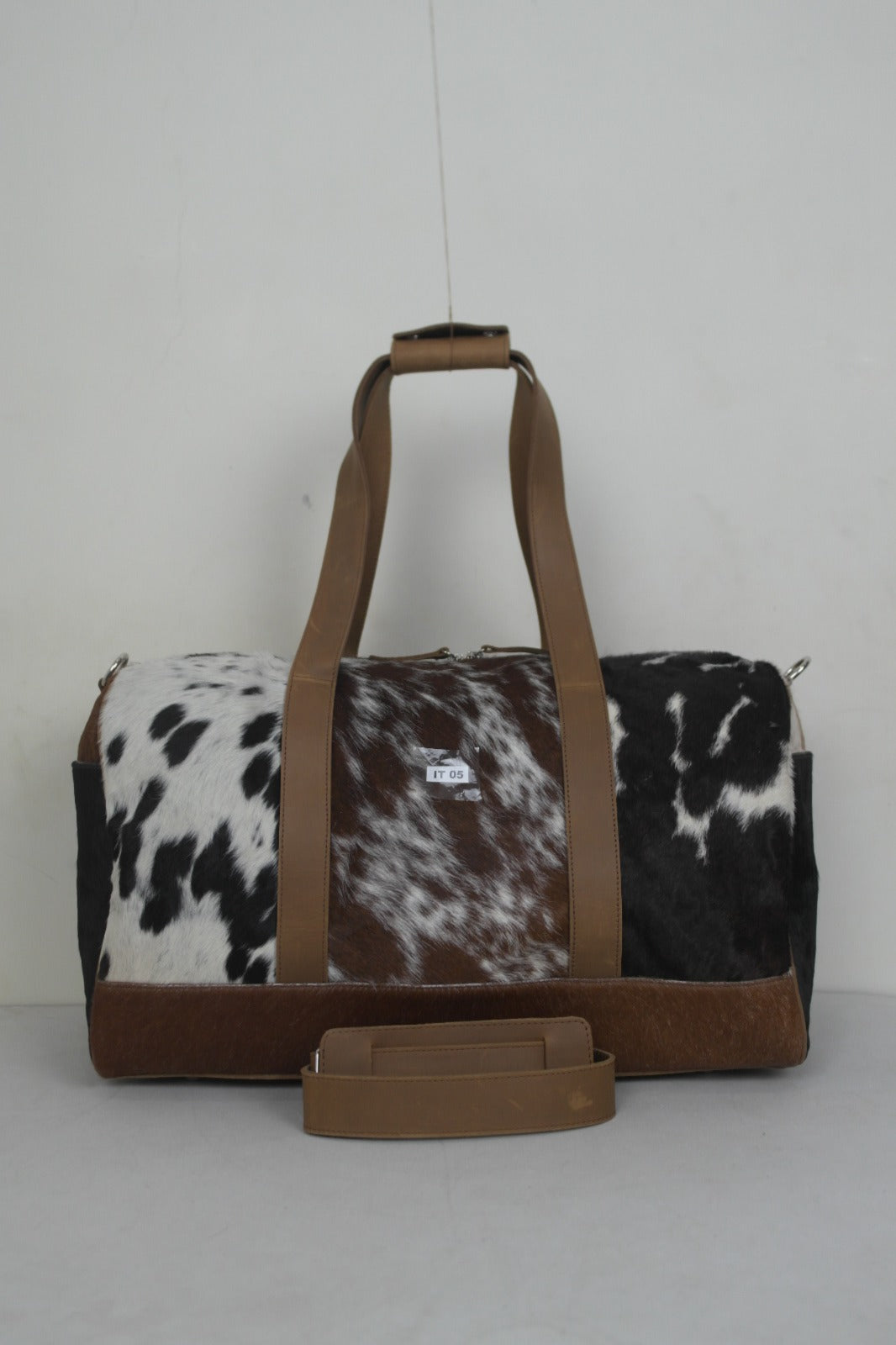 Natural Cowhide Duffle Bag