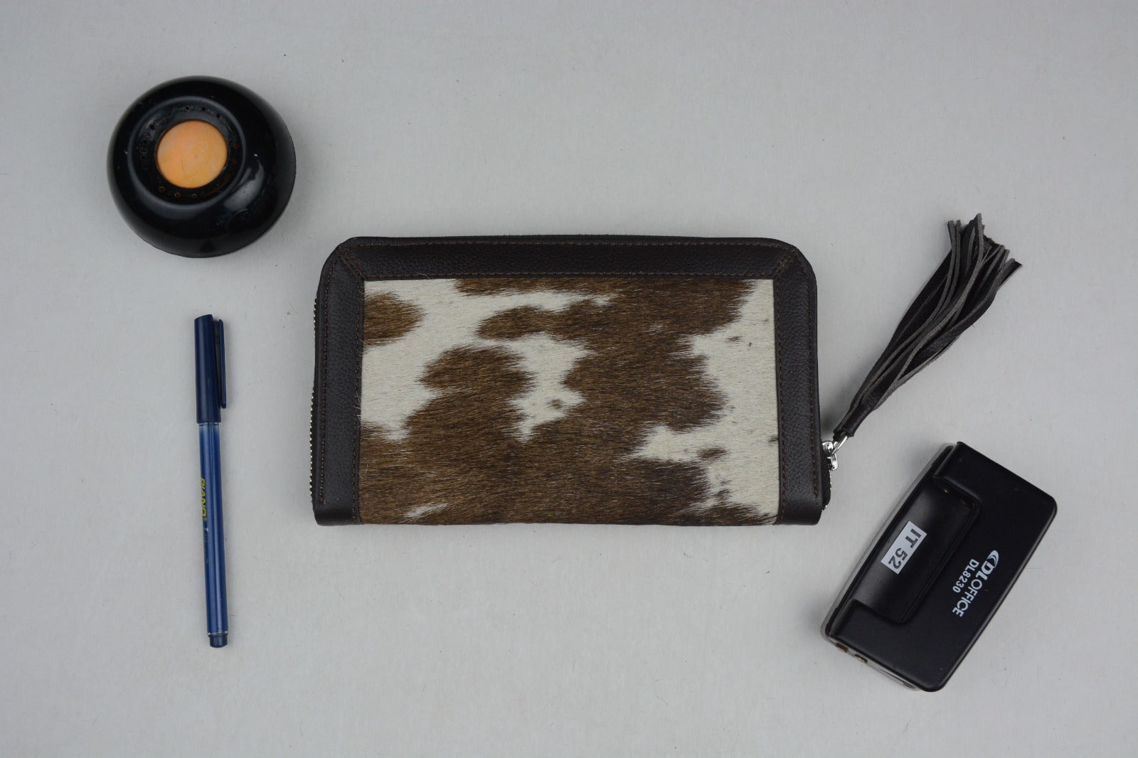 LAXURA sMALL- Cowhide Genuine Leather Clutch